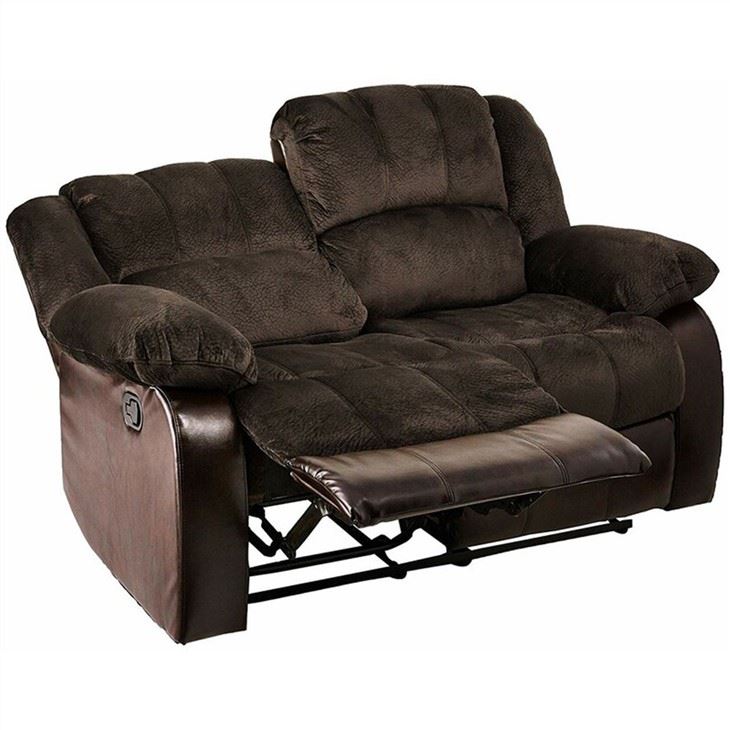 Tolg Recliner Inchoigeartaithe Leathar Fabraic PU