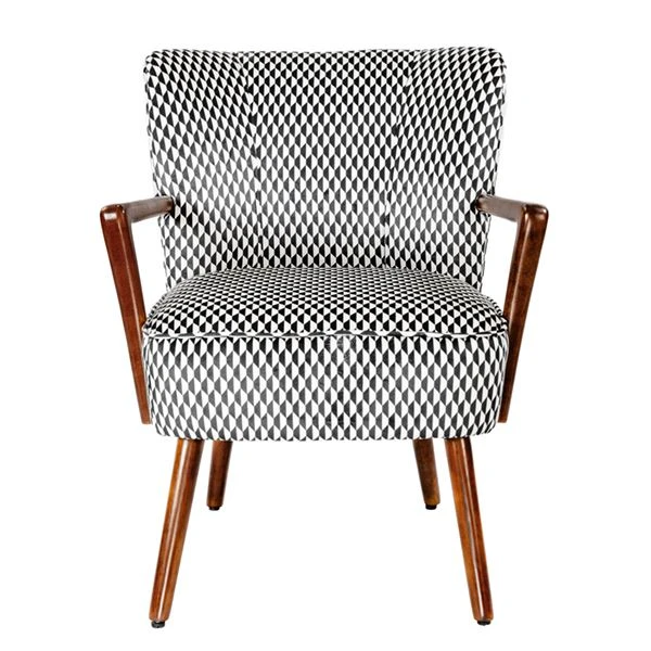 Accent Cathaoirleach / Fóillíochta Cathaoirleach / Fabraic Upholstered Adhmaid Cathaoirleach